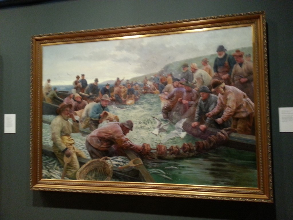 'Tucking a School of Pilchards' Percy Robert Craft 1897