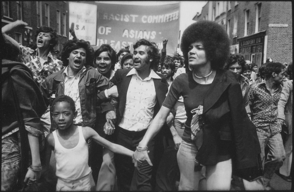 Woman with afro